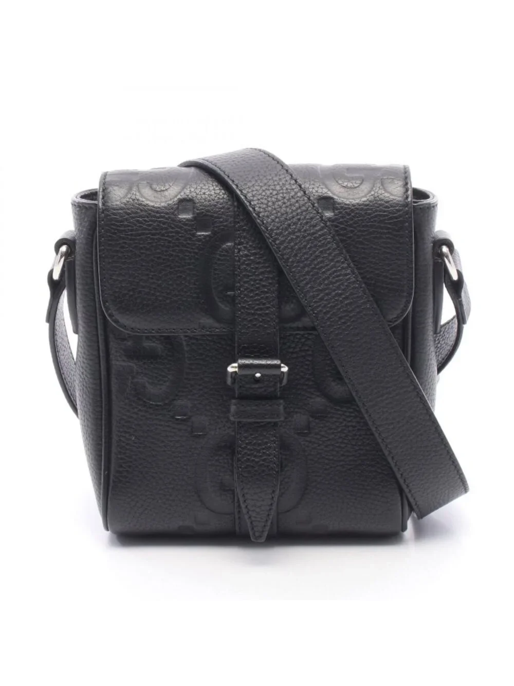 Gucci Shoulder Bag Small Jumbo GG Black Leather